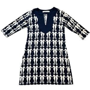TRACY NEGOSHIAN Seahorse dress/cover up, 3/4 sleeve